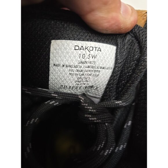 DAKOTA Men's 8" Steel Toe Steel Plate Quad Comfort Work Boots 8522 Wheat 10.5W - Picture 4 of 7